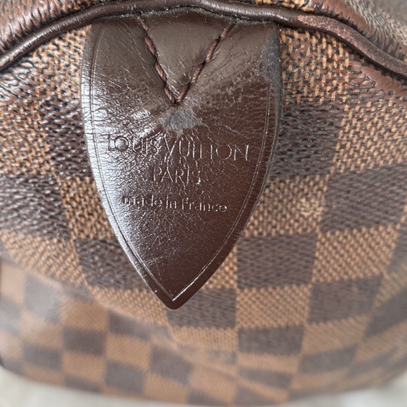 Louis Vuitton Damier Ebene Speedy 30 Custom Owl Detail - Picture 12 of 17